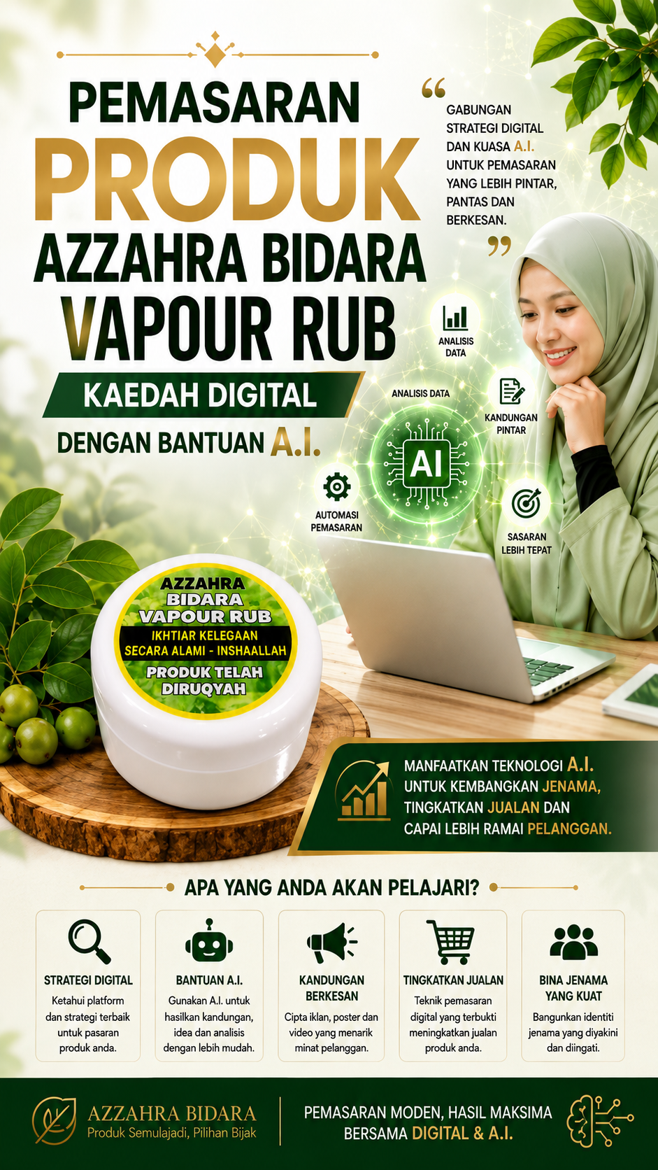 PEMASARAN DIGITAL AZZAHRA BIDARA VAPOUR RUB